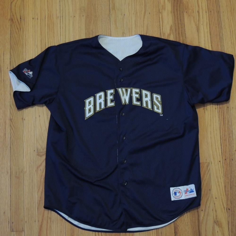 Milwaukee Brewers Vintage 90s Jersey Reversible